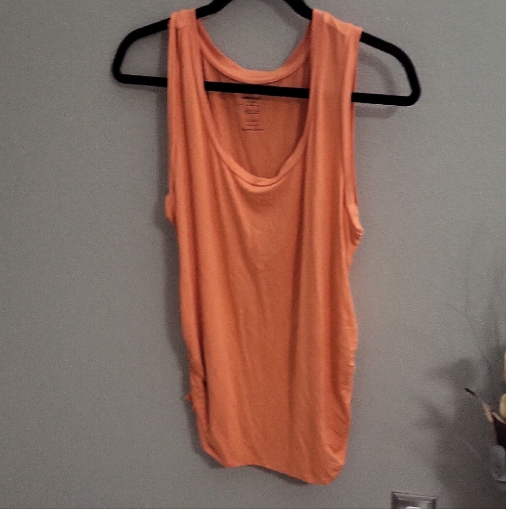 Motherhood Orange Sleeveless Maternity Tank